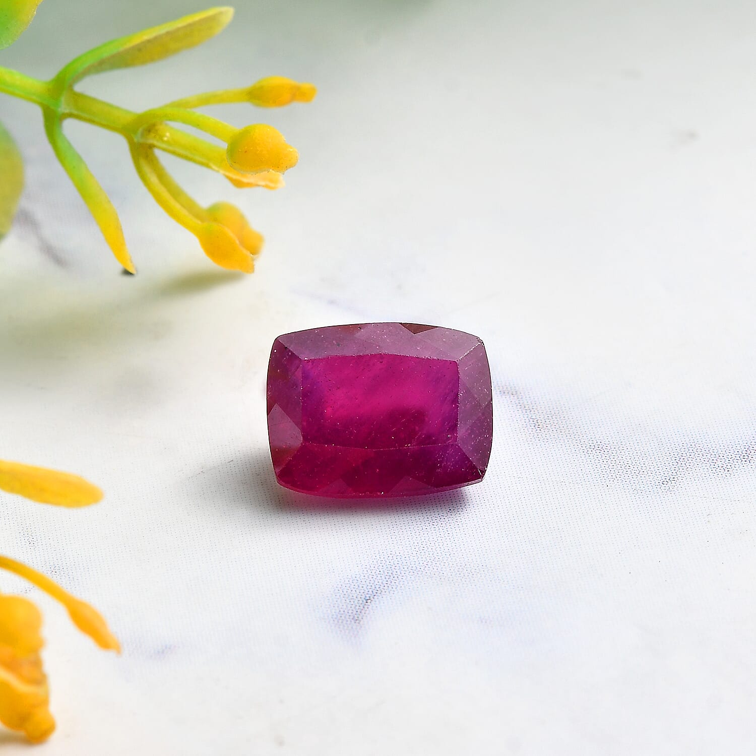 Niassa Ruby (FF) (Cush 10x8 mm) 3.71 ctw Loose Gemstone