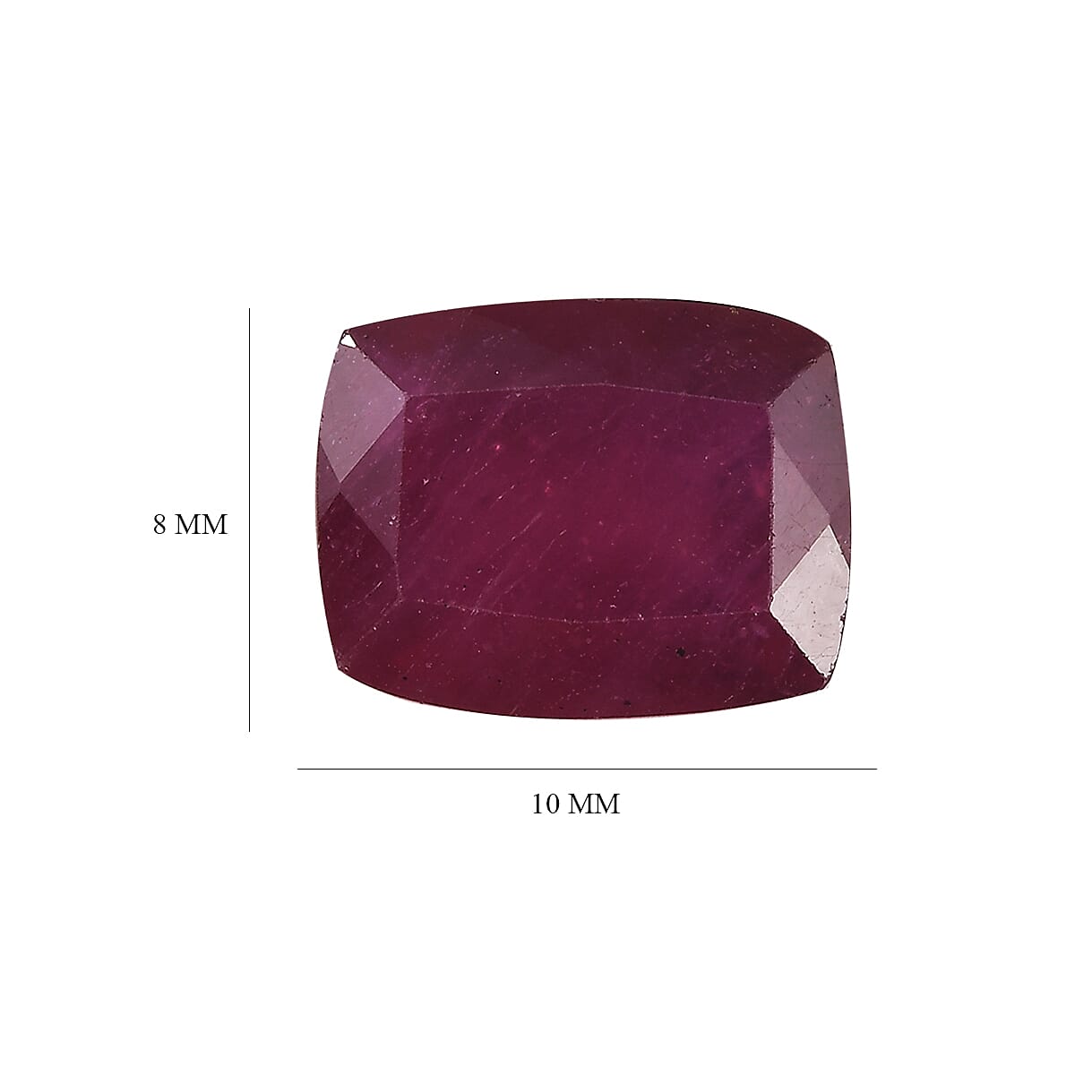 Niassa Ruby (FF) (Cush 10x8 mm) 3.71 ctw Loose Gemstone