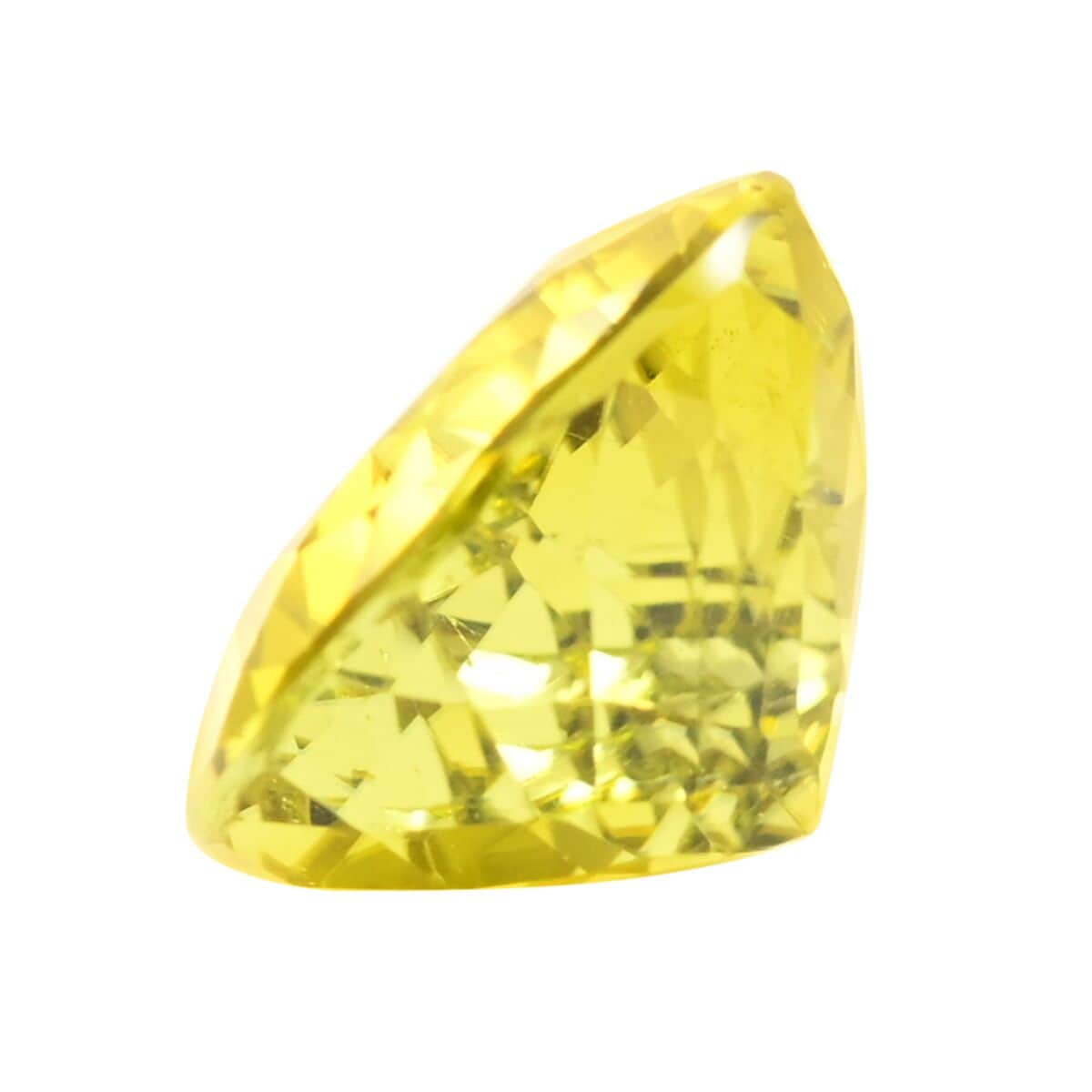 IGI Certified Natural Canary Tourmaline Faceted (Pear 4A 15.87x11.23) 7.60 ctw image number 1