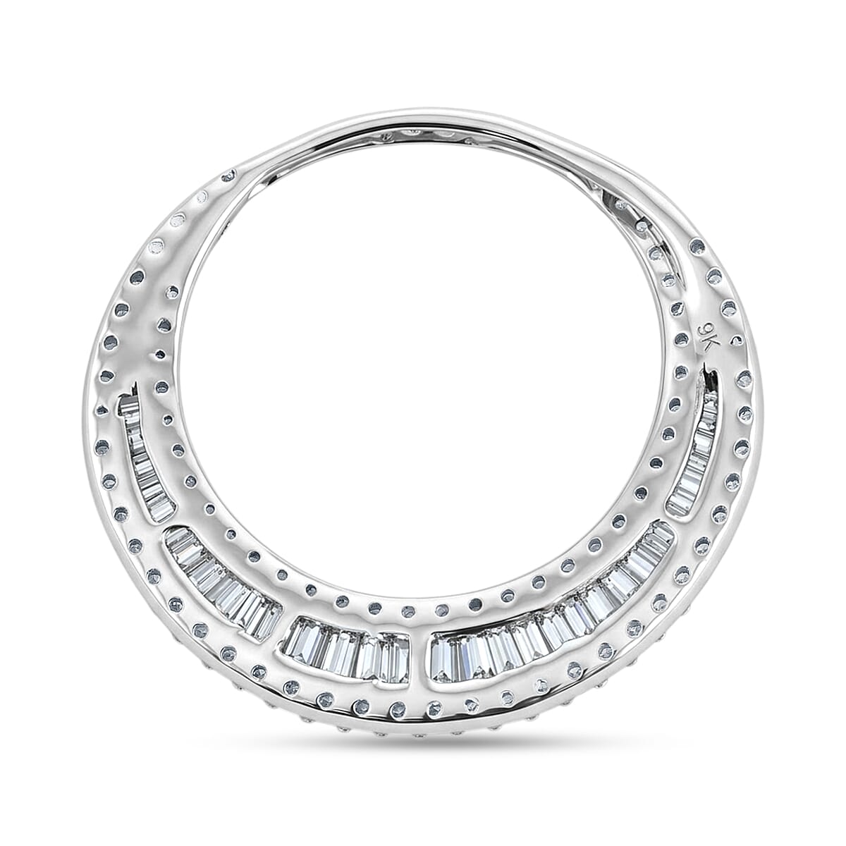 Diamond 1.00 ctw Pendant without Chain in 9K White Gold 2.54 Grams