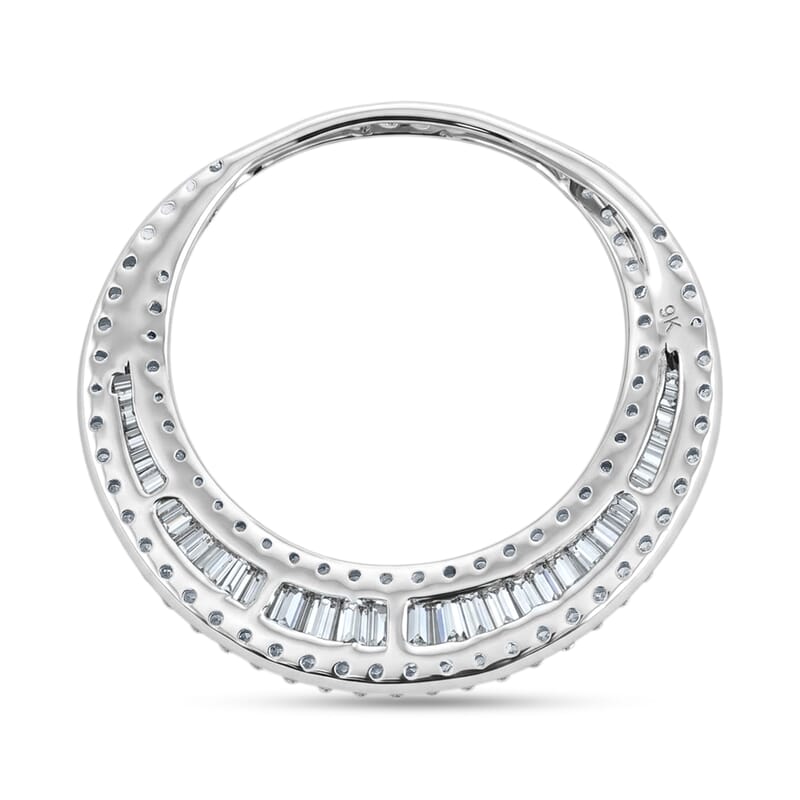 Diamond 1.00 ctw Pendant without Chain in 9K White Gold 2.54 Grams