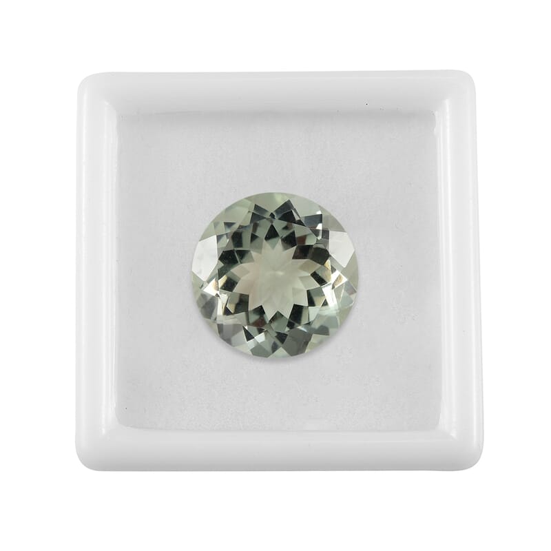 Montezuma Prasiolite (Rnd 18 mm) 19.19 ctw Loose gemstone