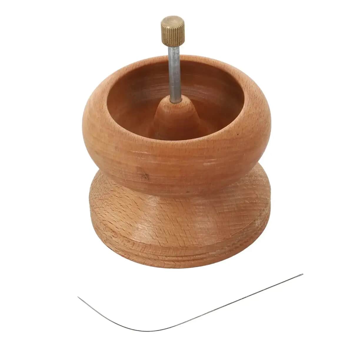 Pine Wood Bead Spinner with Stainless Steel Needle image number 0