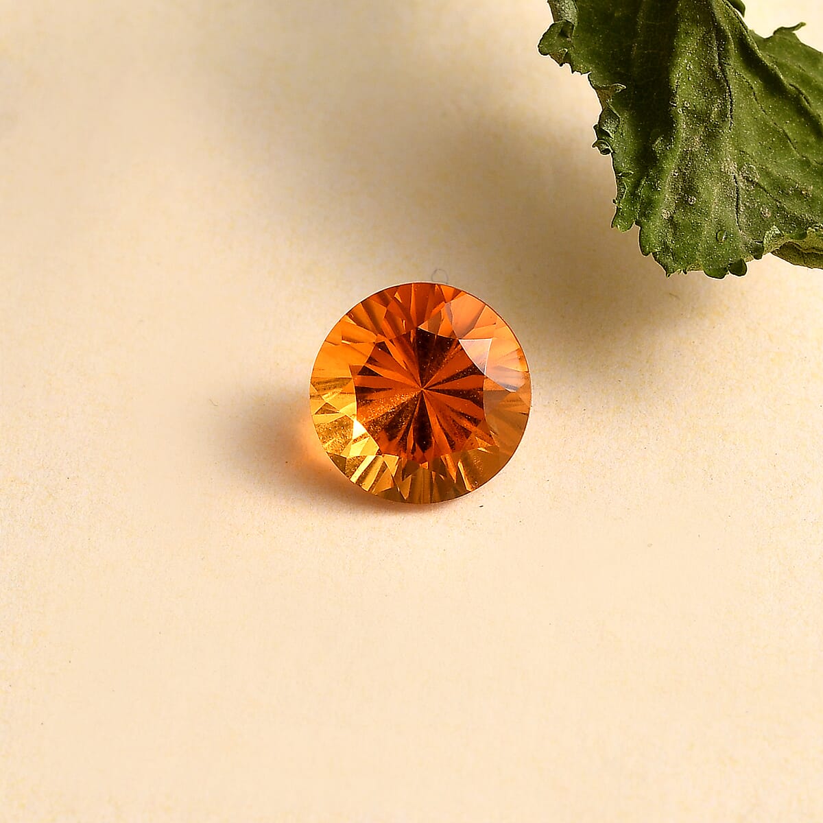 AA Santa Ana Madeira Citrine (Rnd 10 mm) 3.12 ctw Loose gemstone image number 1