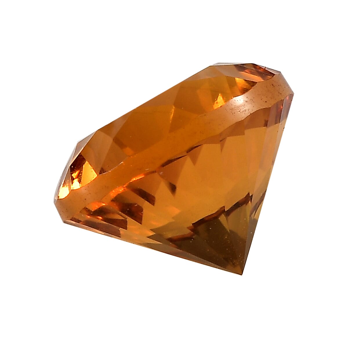 AA Santa Ana Madeira Citrine (Rnd 10 mm) 3.12 ctw Loose gemstone image number 2