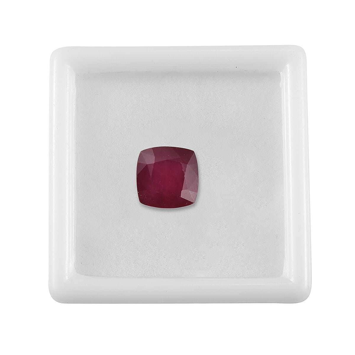 Niassa Ruby (FF) (Cush 9x9 mm) 3.89 ctw Loose Gemstone