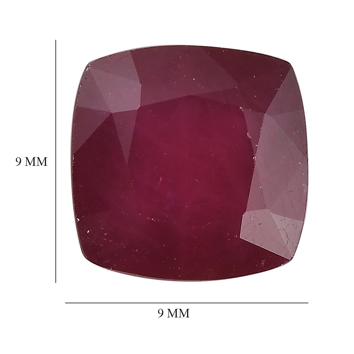 Niassa Ruby (FF) (Cush 9x9 mm) 3.89 ctw Loose Gemstone