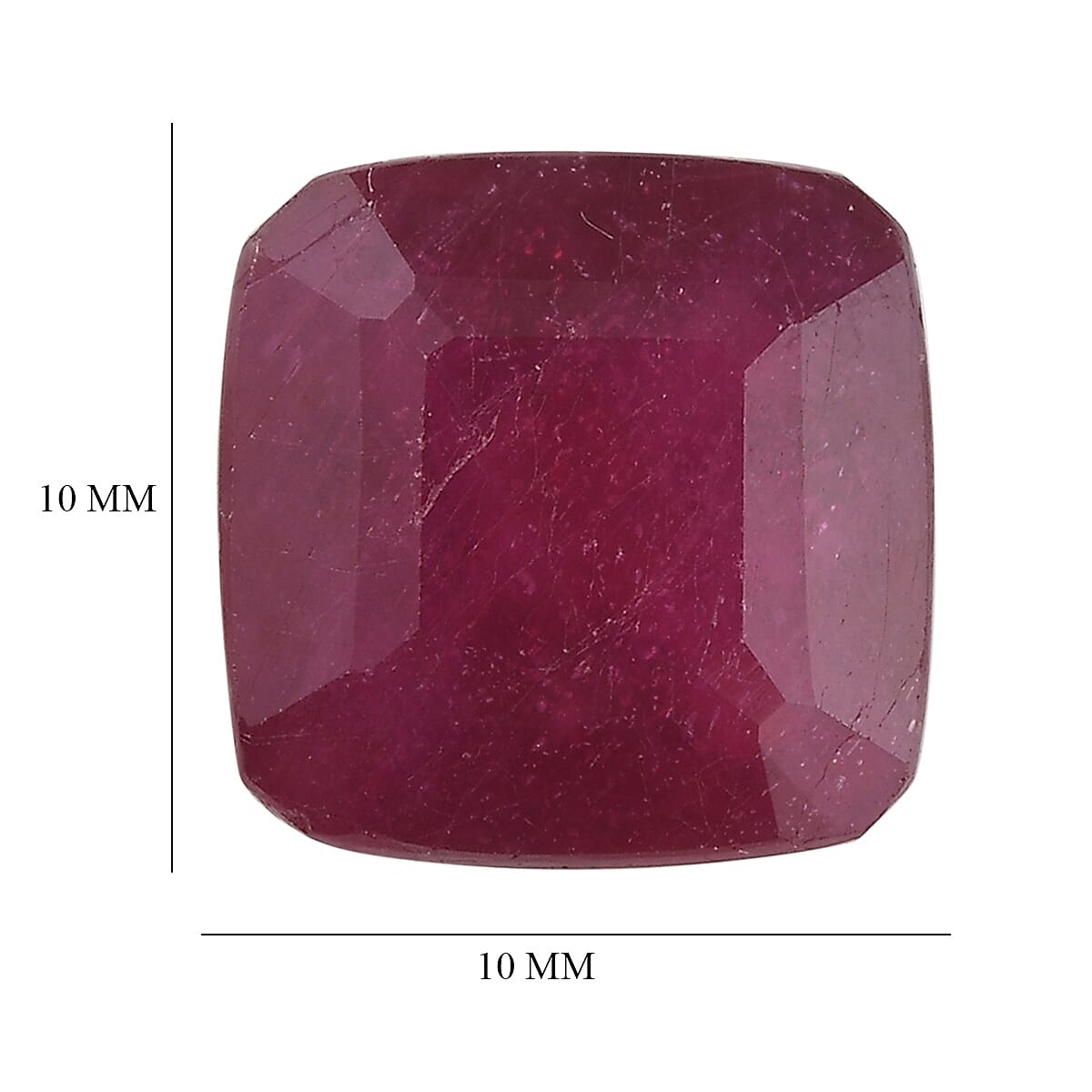 Niassa Ruby (FF) (Oct 10x10 mm) 5.99 ctw Loose Gemstone