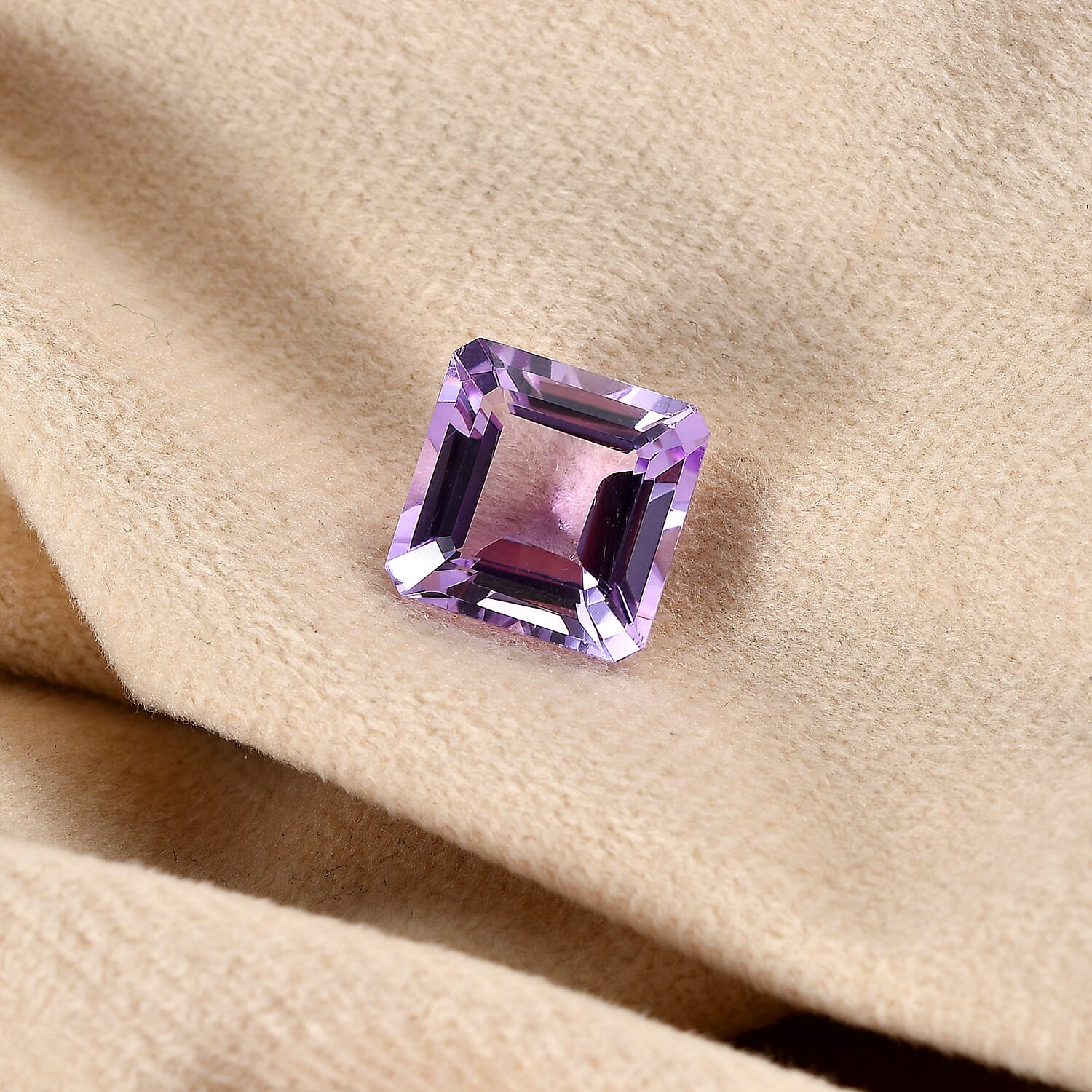Rose De France Amethyst (Oct 12x12 mm) 7.65 ctw Loose Gemstone