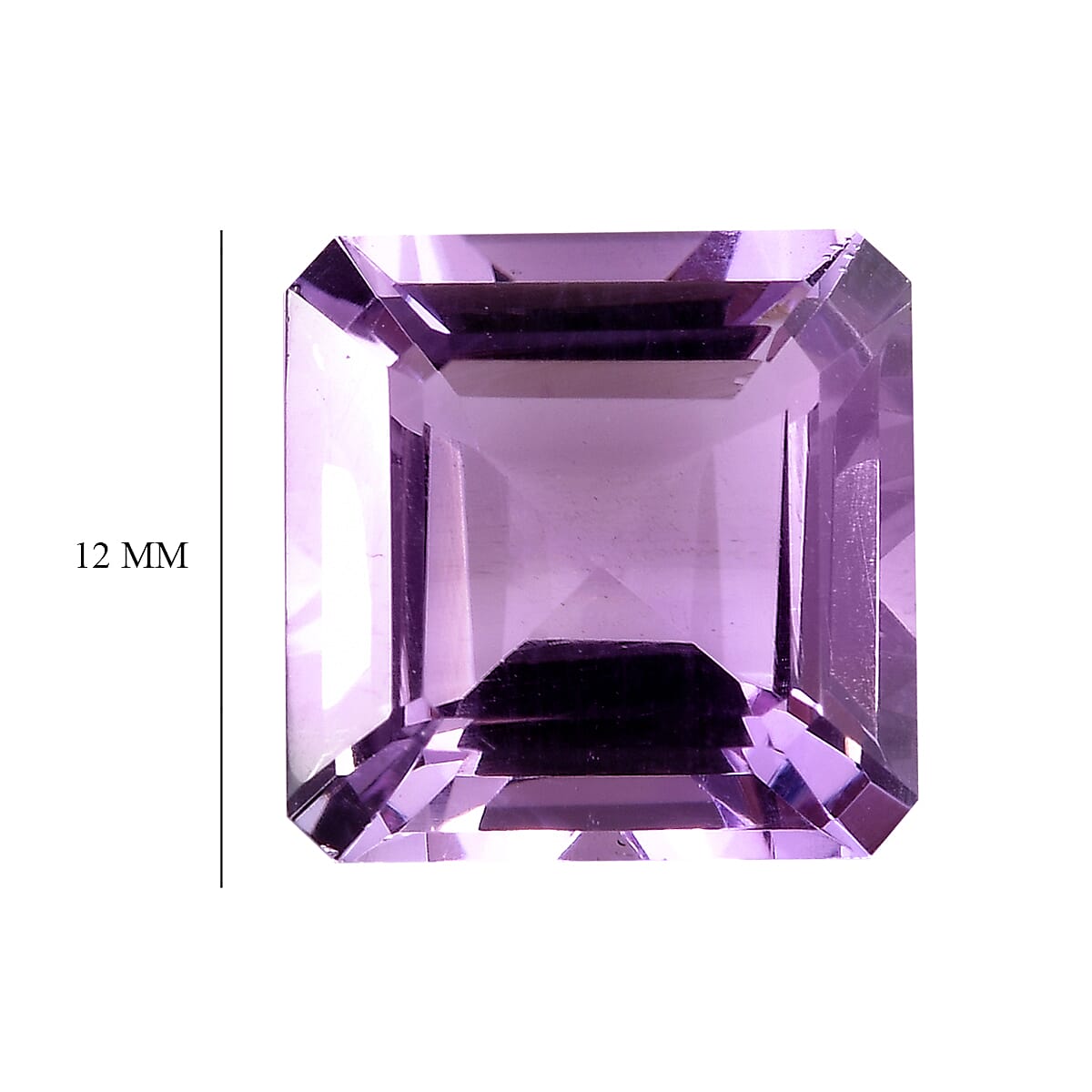 Rose De France Amethyst (Oct 12x12 mm) 7.65 ctw Loose Gemstone