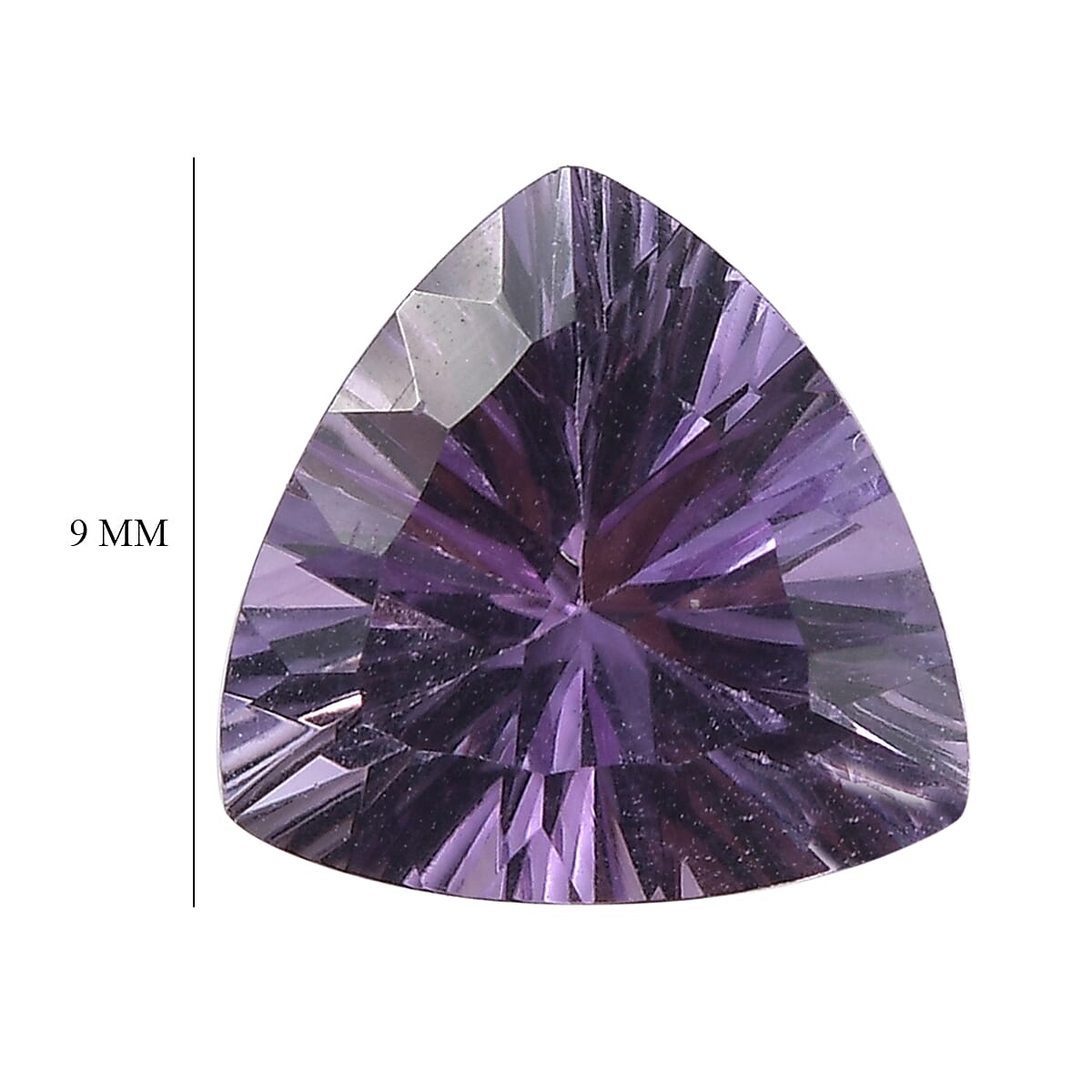 Rose De France Amethyst (Trl 9 mm) 1.75 ctw Loose Gemstone