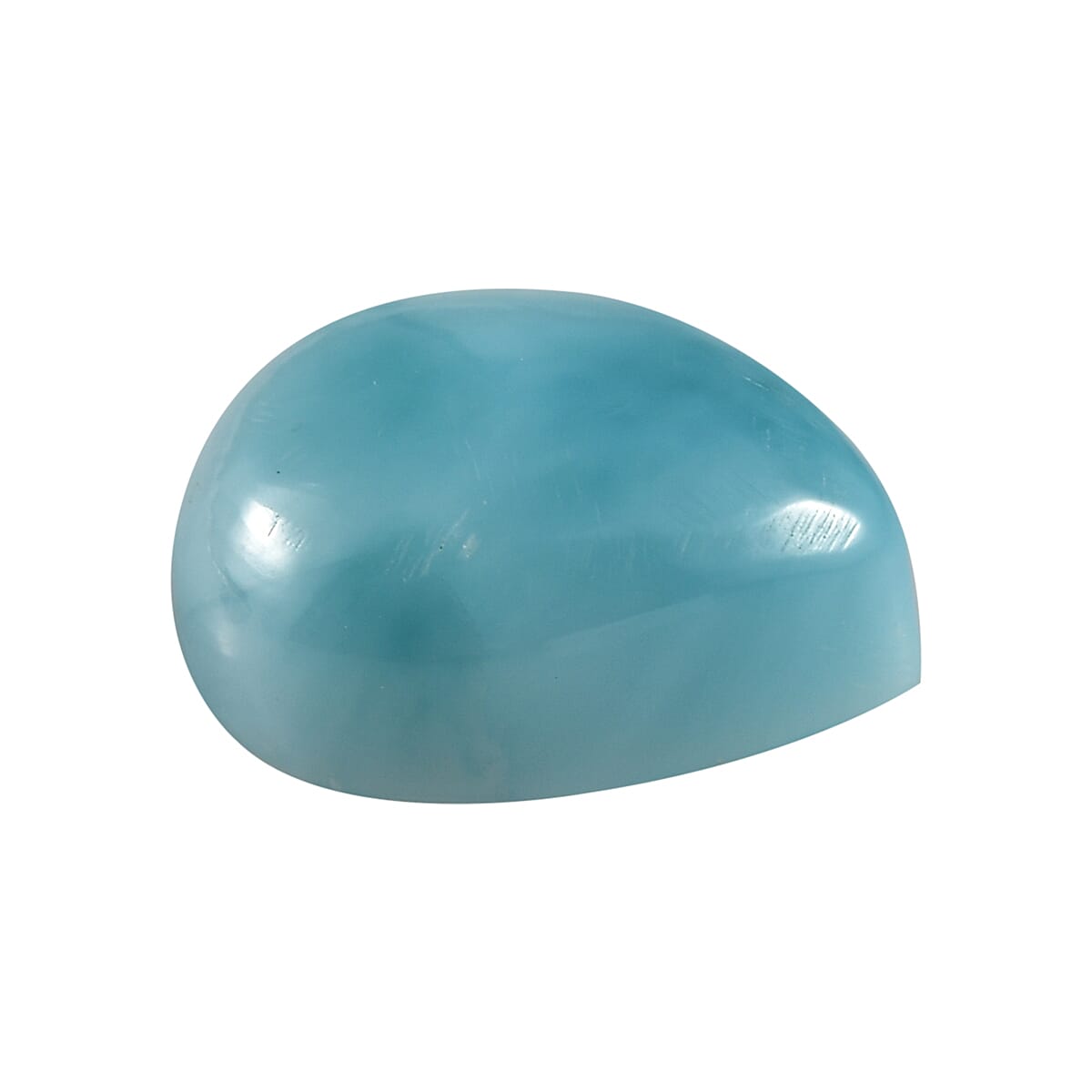 AA Larimar (Pear 12x10 mm) 3.94 ctw Loose gemstone image number 2