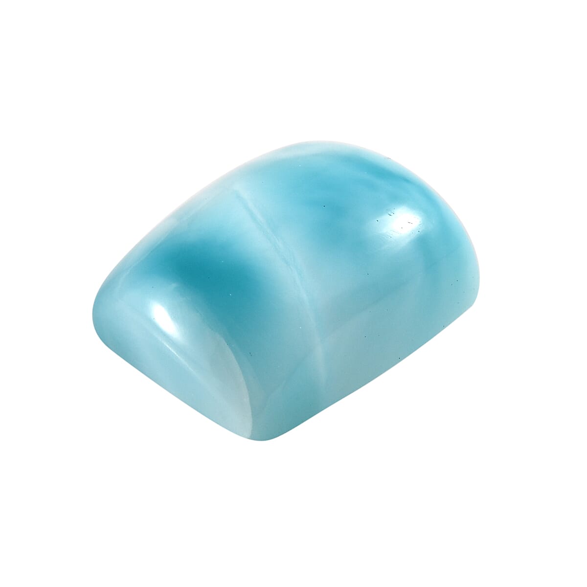 AA Larimar (Cush 11x9 mm) 3.65 ctw Loose gemstone image number 2