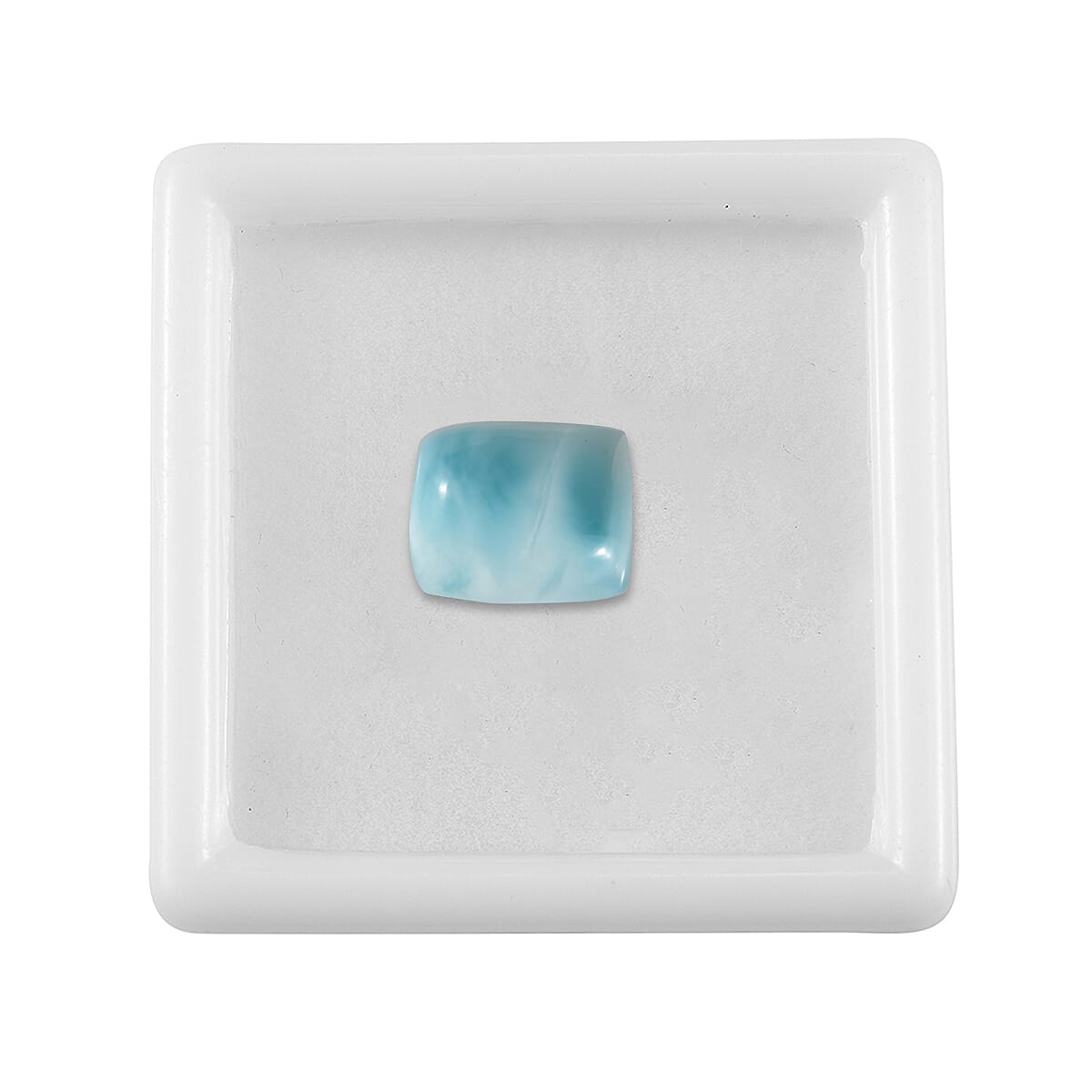 AA Larimar (Cush 11x9 mm) 3.65 ctw Loose gemstone image number 3