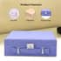 Lilac Faux Velvet Briefcase Style 2-tier Jewelry Box, Scratch resistant and Anti-Tarnish Jewelry Storage Box, Anti Tarnish Jewelry Case, Jewelry Organizer (Approx 60 Rings, etc.) image number 3