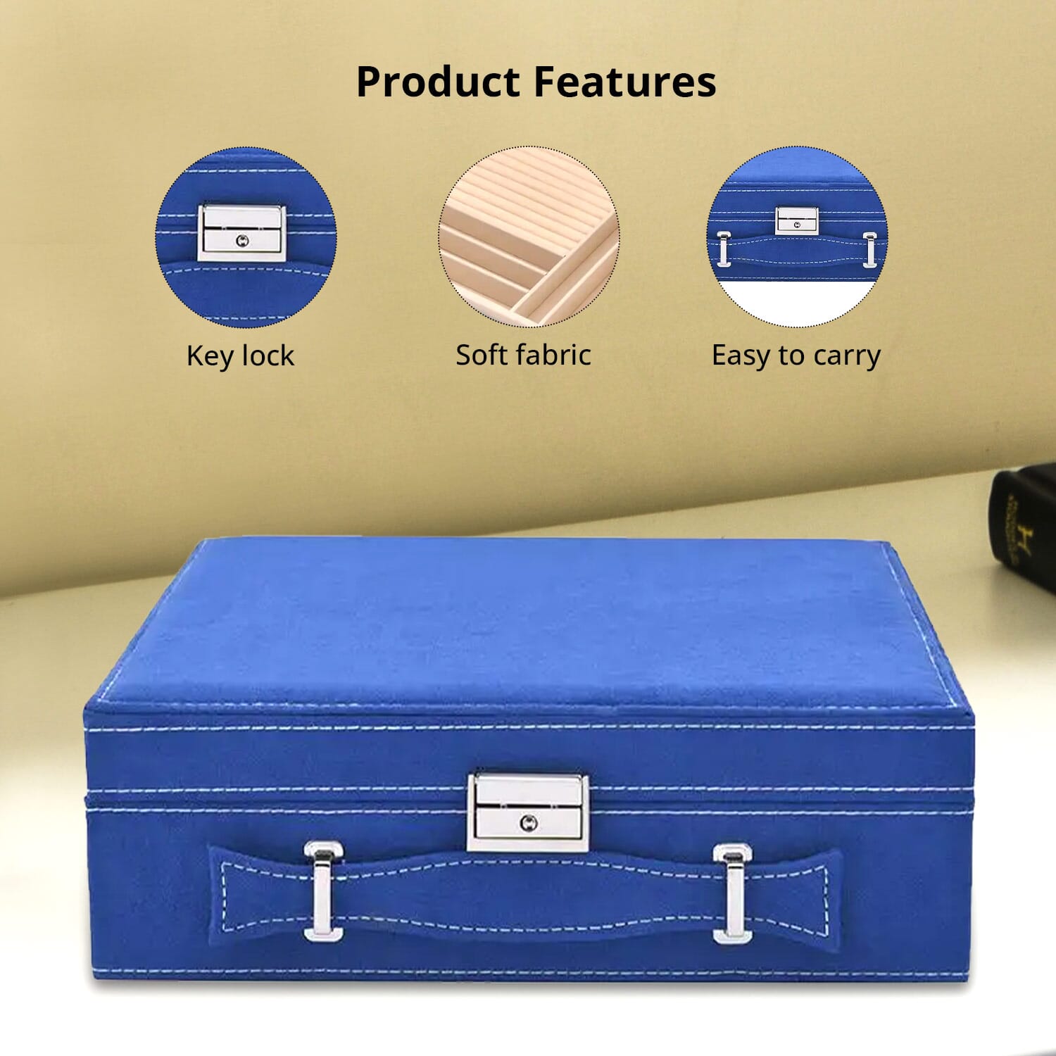 Briefcase with best sale key lock