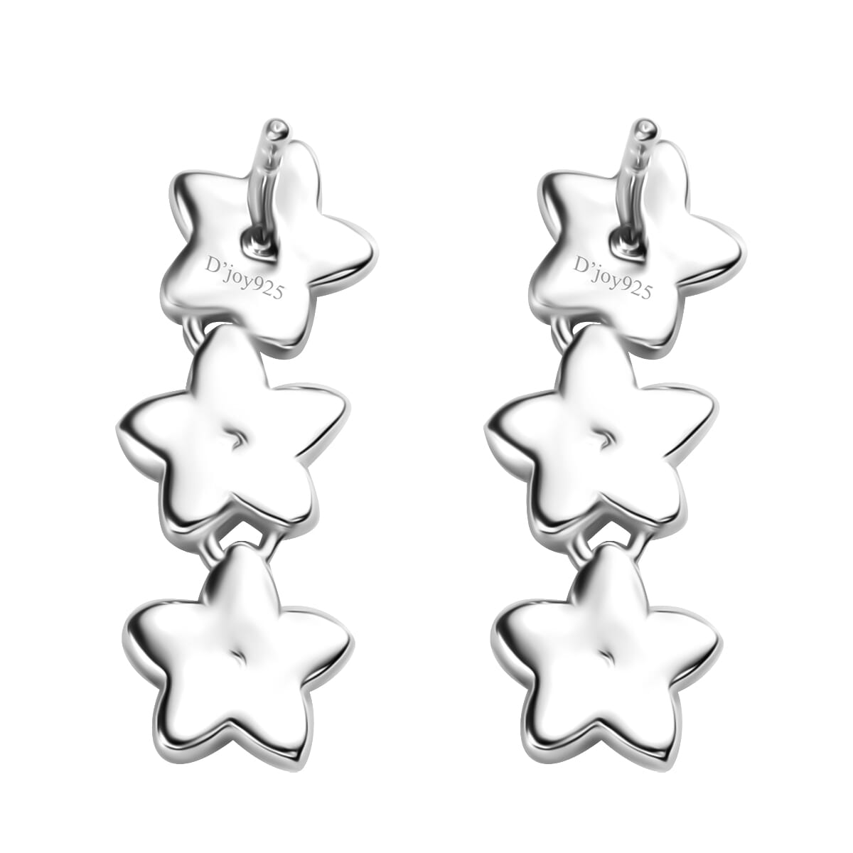 Flower Earrings in 14K YRG Over and Sterling Silver 3.30 Grams image number 3