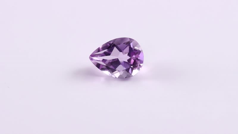 Rose De France Amethyst (Pear 12x10 mm) 3.48 ctw Loose Gemstone