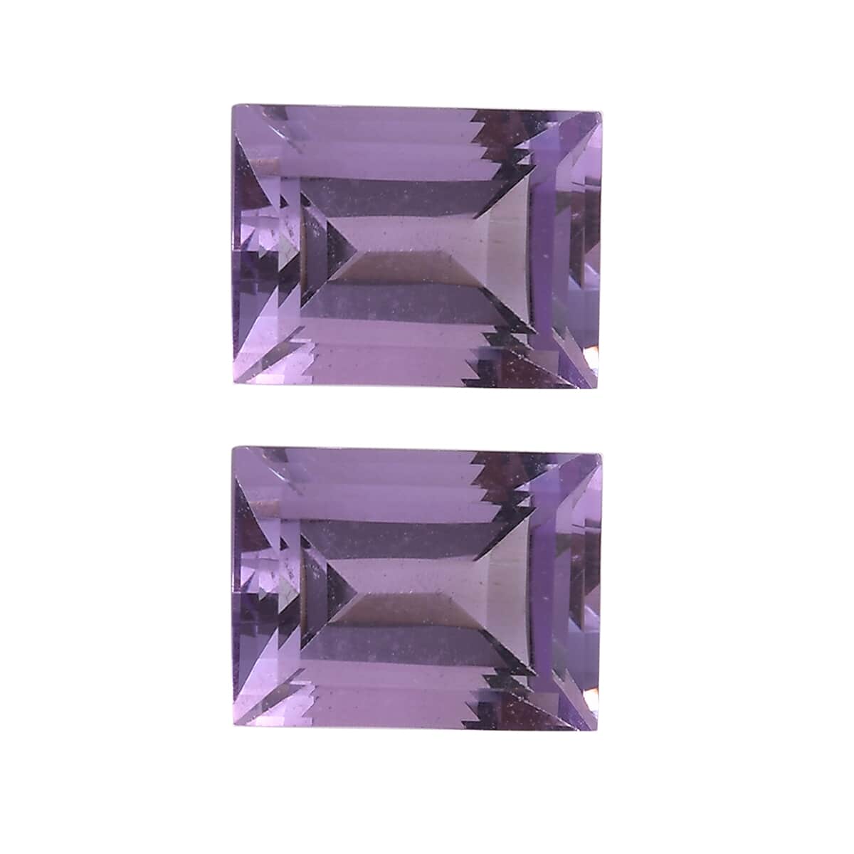 Rose De France Amethyst Set of 2 (Bgt 8x6 mm) 2.56 ctw Loose Gemstone image number 0