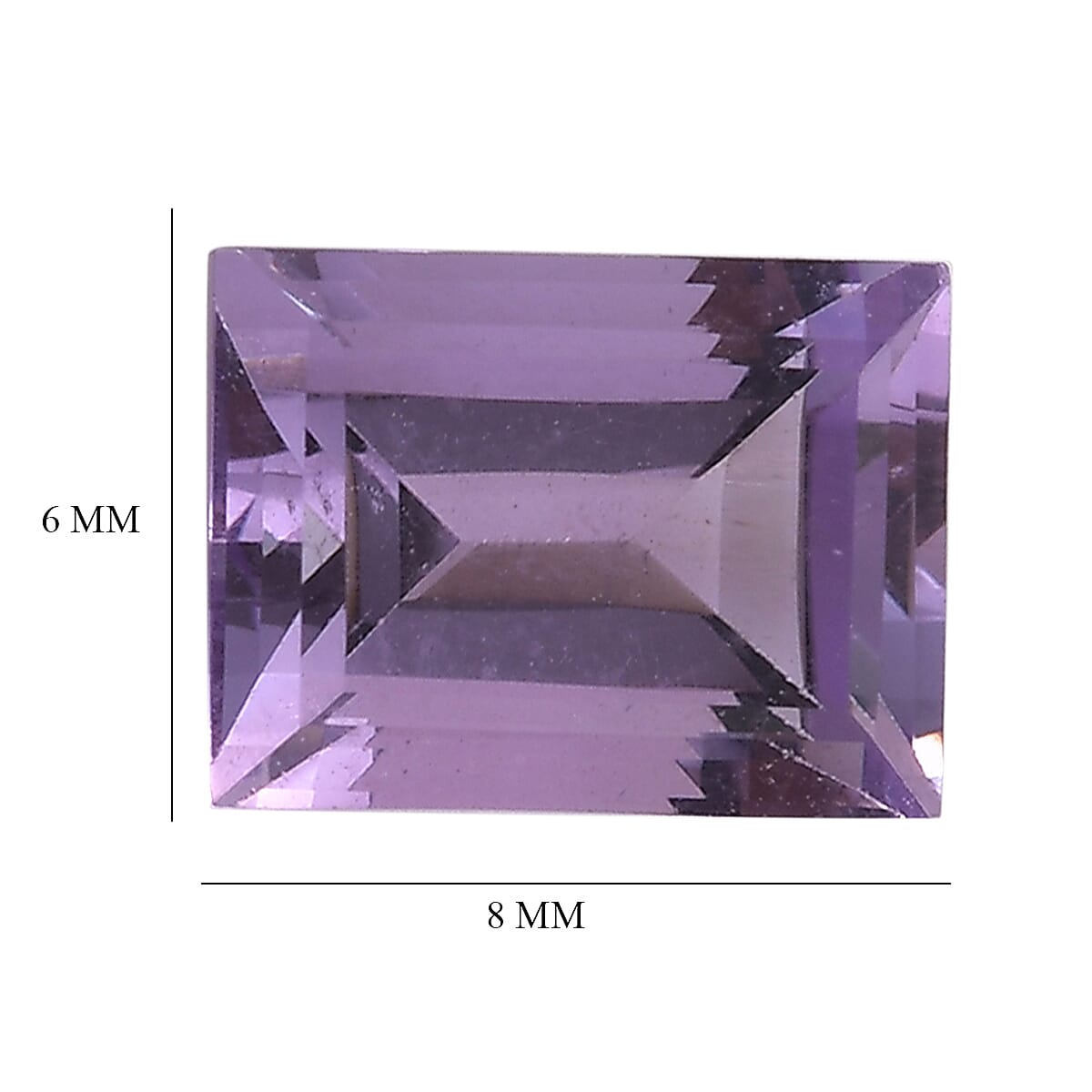 Rose De France Amethyst Set of 2 (Bgt 8x6 mm) 2.56 ctw Loose Gemstone
