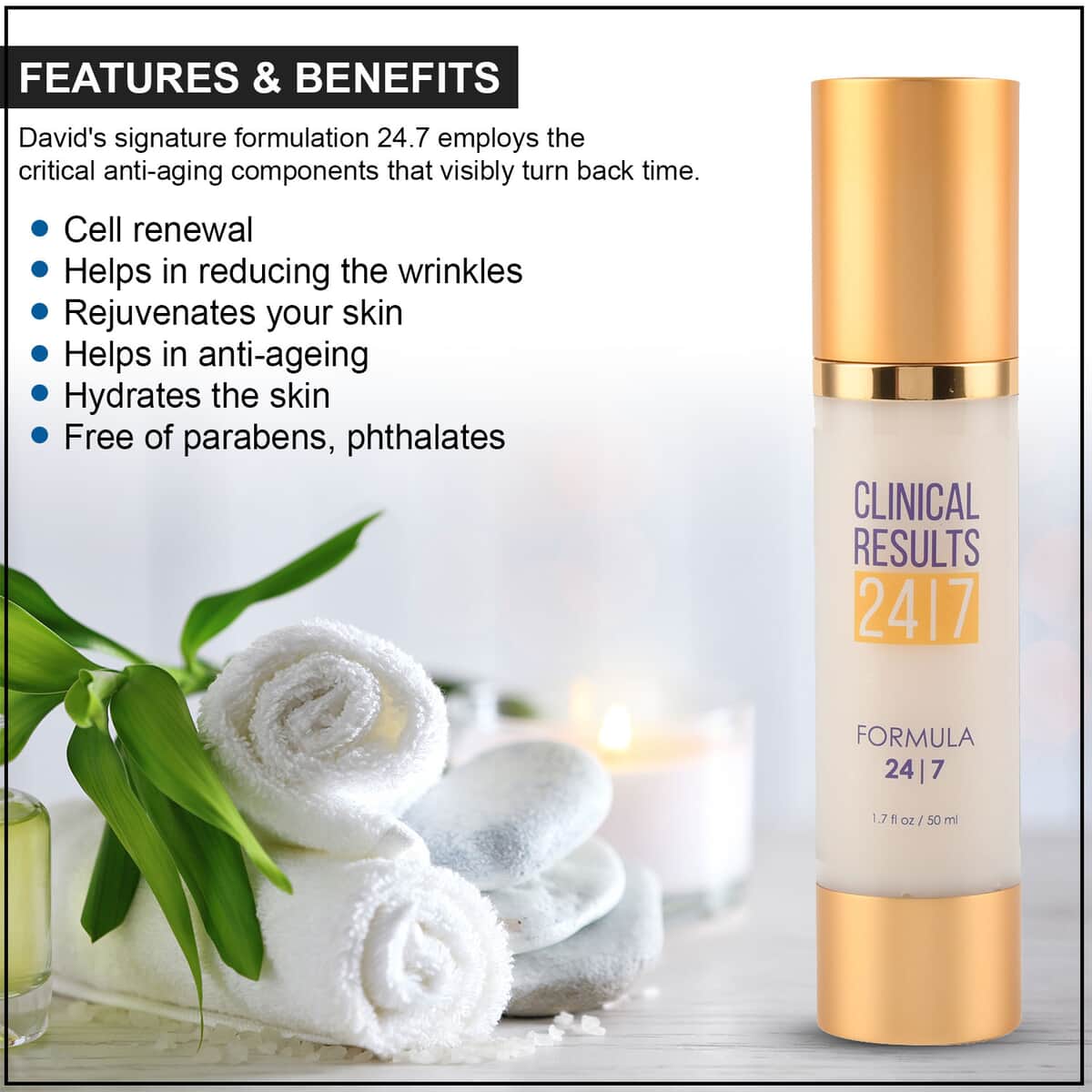 Clinical Results 24.7 Rapid Rescue Corrections Formula 1.7 fl oz | Skincare | Anti Aging | Best Skin Care Products image number 2