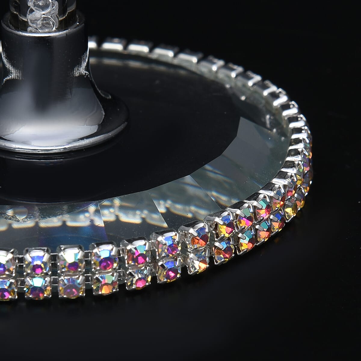 White Aurora Borealis Glass, Crystal Lotus Flower D&eacute;cor , Home D&eacute;cor , Table D&eacute;cor , Glass D&eacute;cor , Living Room D&eacute;cor , Decoration Items , Gift Item image number 5