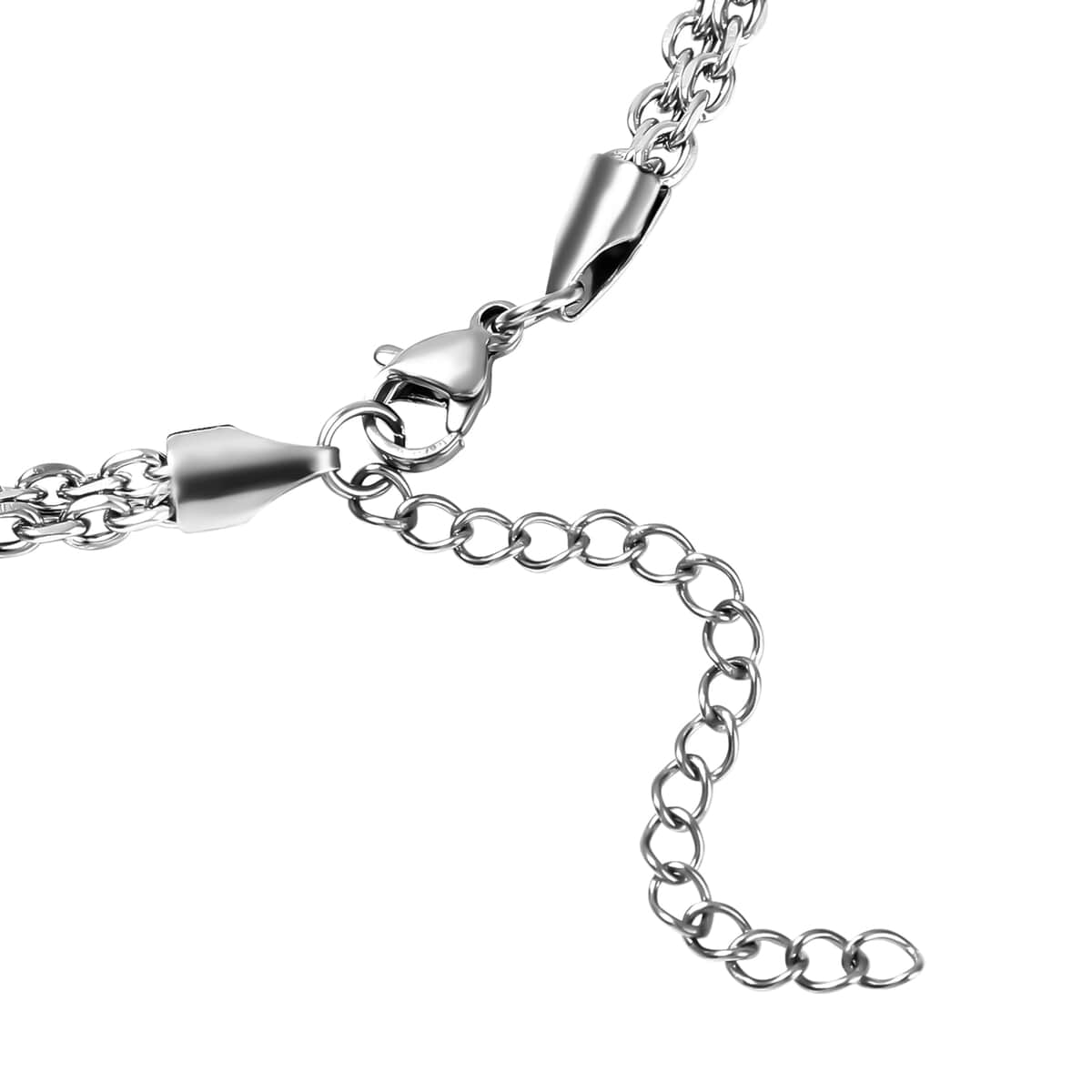 Princess Bell Charm Anklet in Stainless Steel (9-11 in) image number 3