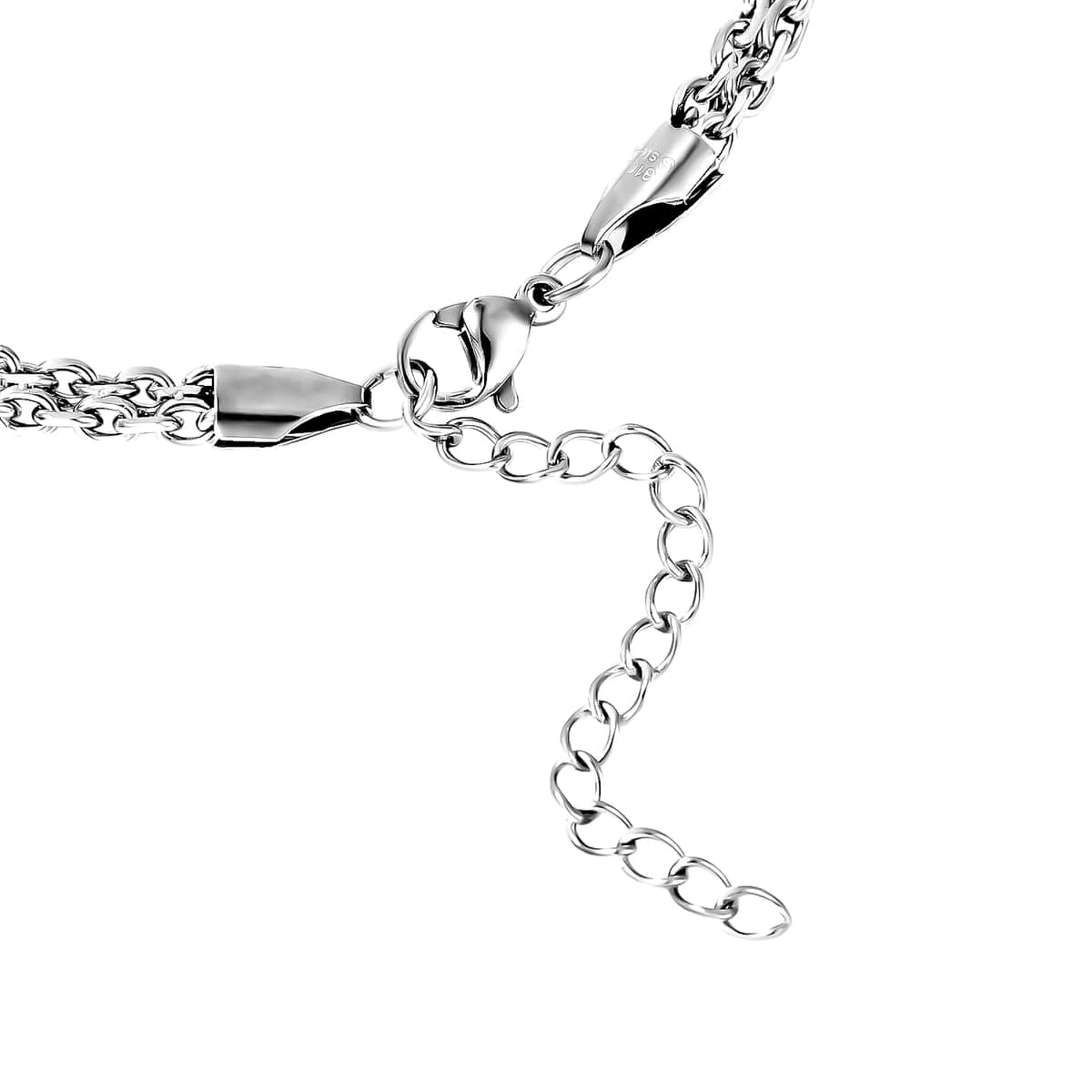 Nature Creations Bell Charm Anklet in Stainless Steel (9-11 in) image number 3