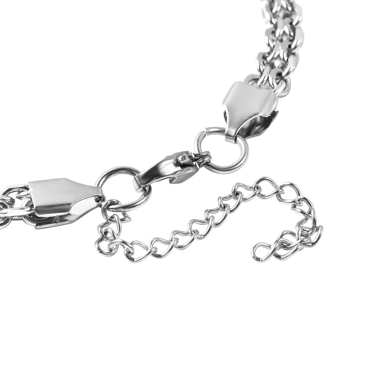 Musical Minds Bell Charm Anklet in Stainless Steel (9-11 in) image number 3