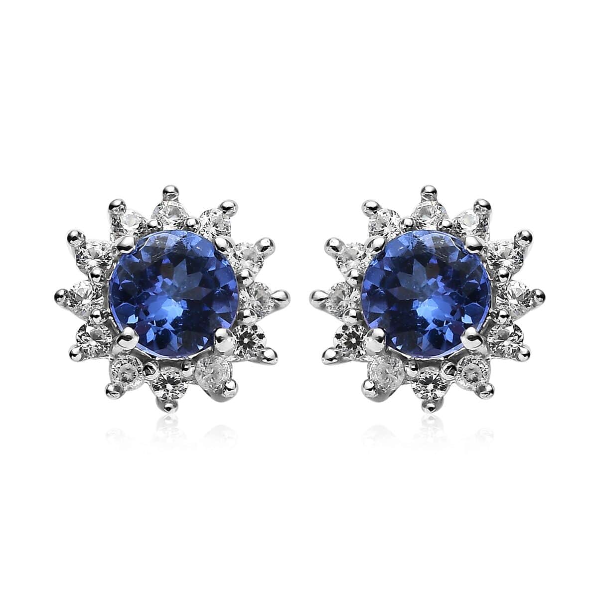 Tanzanite clearance flower earrings