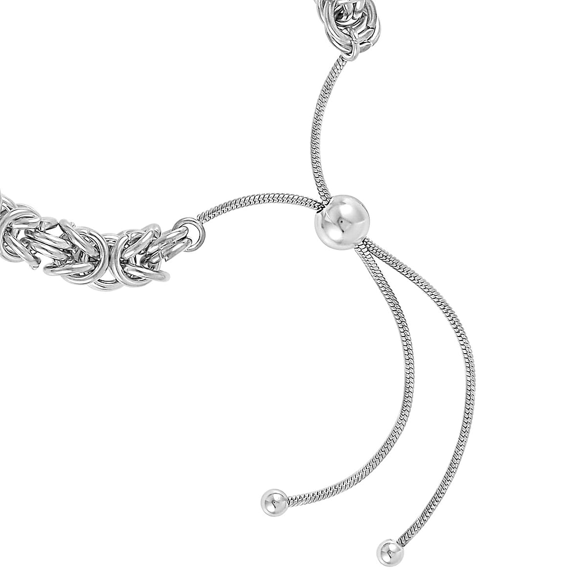 Byzantine Bolo Bracelet in Stainless Steel image number 3