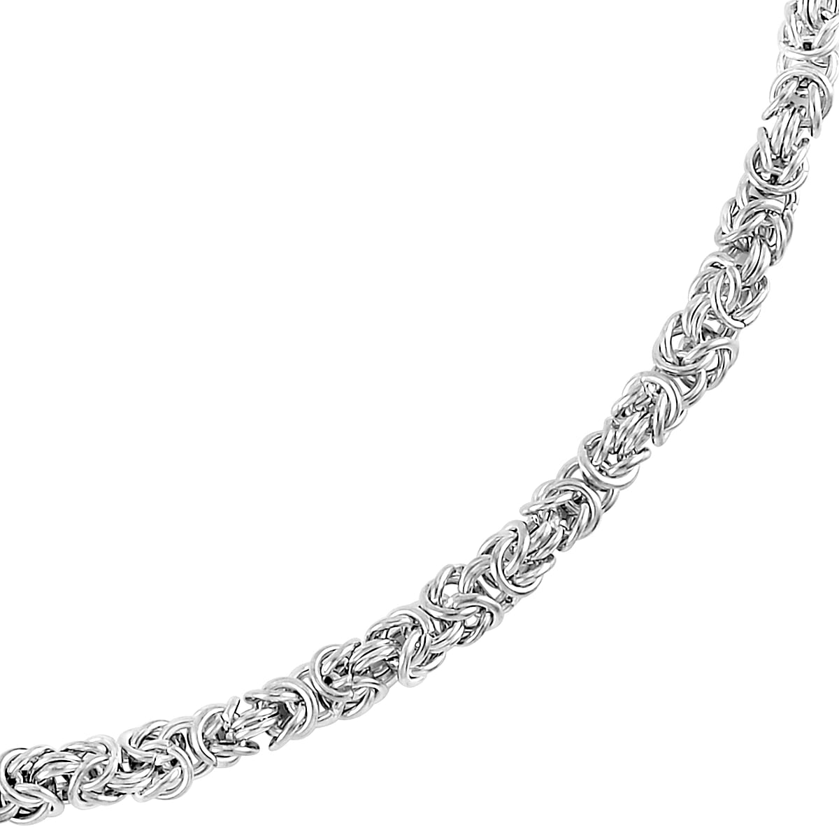 Stainless Steel Byzantine Chain Magic Ball Necklace 18-29 Inches image number 2