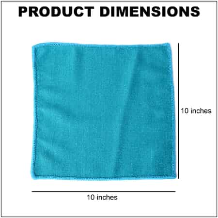 Buy Homesmart Set of 20 Teal Double Sided Microfiber and Scratch Fiber Dish  Cloth at ShopLC.