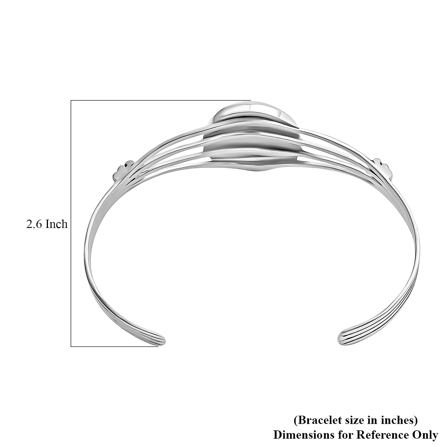 Santa Fe Style Kingman Turquoise Bracelet in Sterling Silver, Silver Cuff Bracelet (7 in) 3.75 ctw
