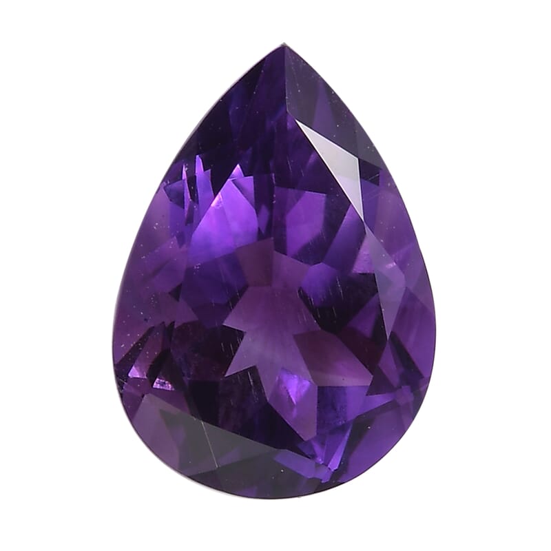 AA Moroccan Amethyst (Pear 14x10 mm) 4.22 ctw Loose Gemstone