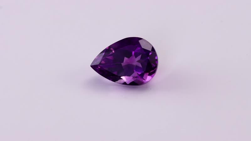 AA Moroccan Amethyst (Pear 14x10 mm) 4.22 ctw Loose Gemstone