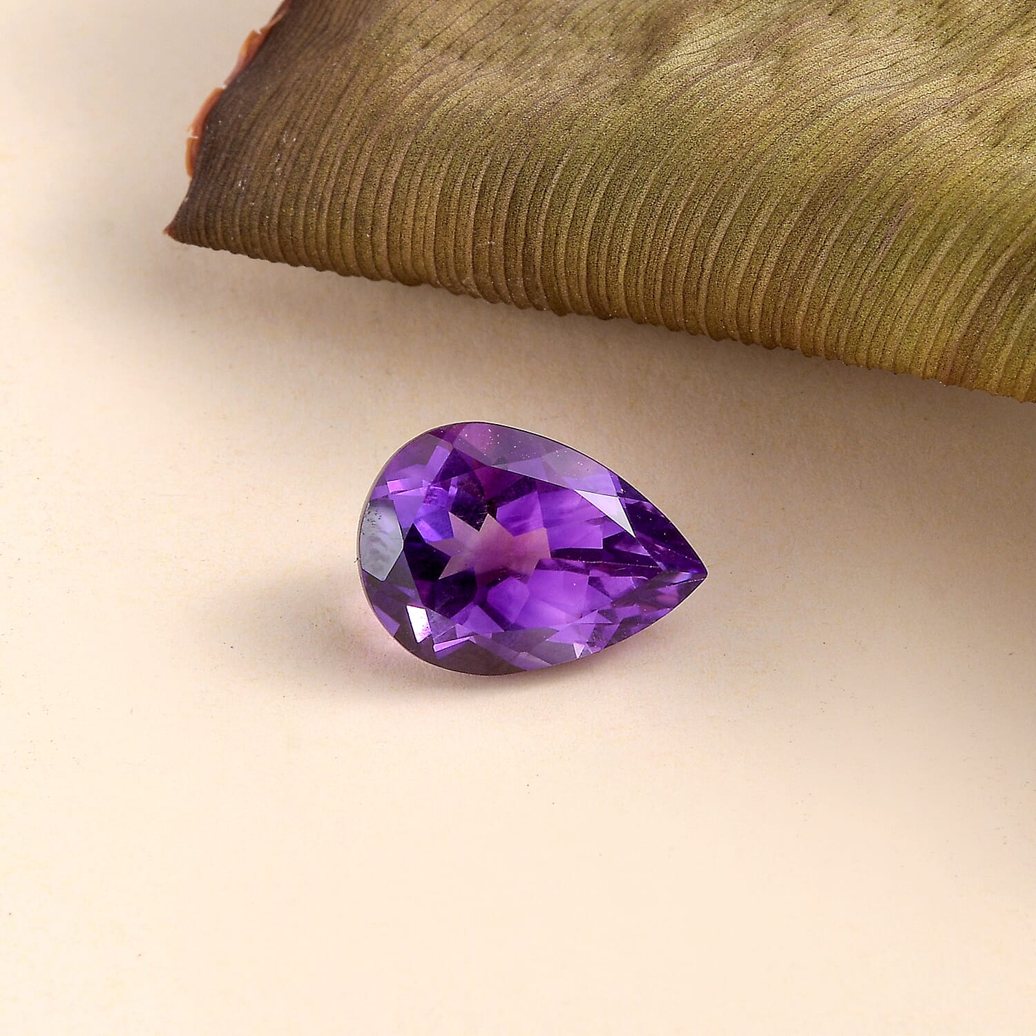 AA Moroccan Amethyst (Pear 14x10 mm) 4.22 ctw Loose Gemstone