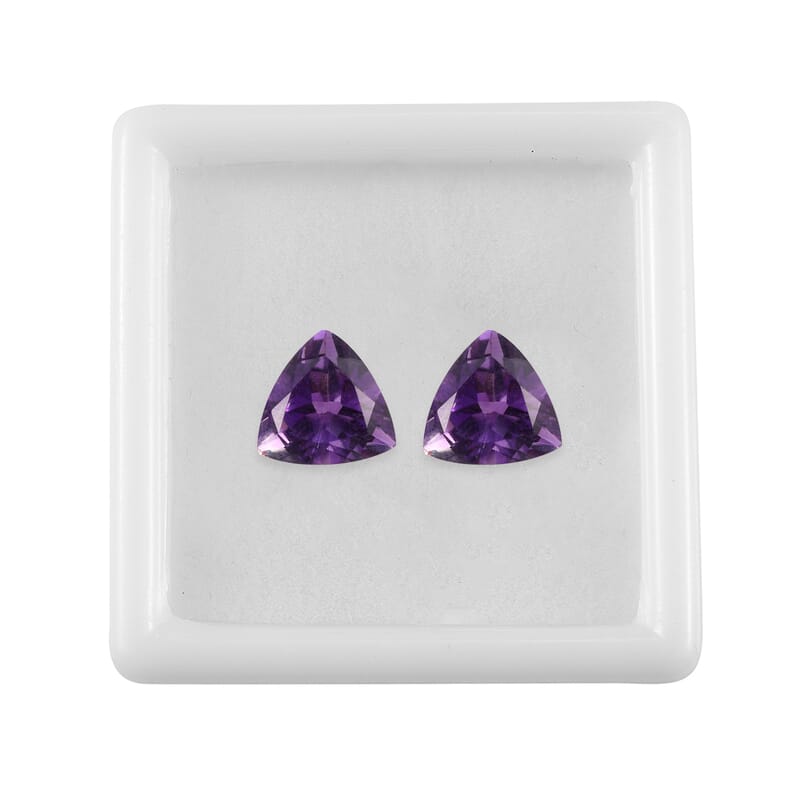AAA Mashamba Amethyst (Trl 8 mm) 1.42 ctw Loose Gemstone