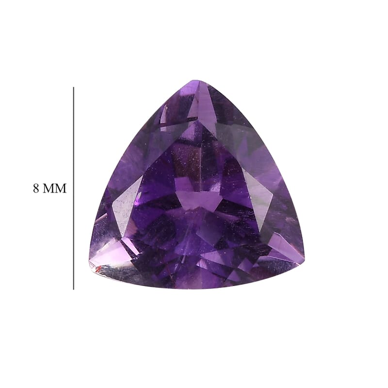 AAA Mashamba Amethyst (Trl 8 mm) 1.42 ctw Loose Gemstone