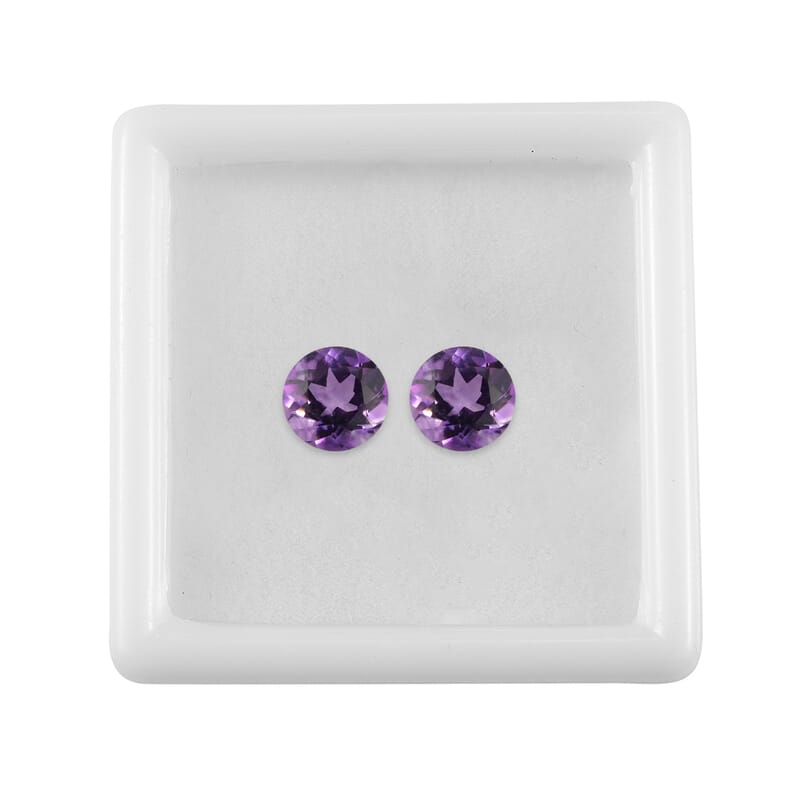 Mashamba Amethyst (Rnd 7 mm) 1.15 ctw Loose Gemstone