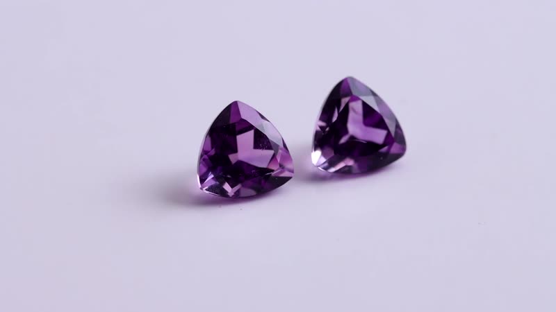 Mashamba Amethyst (Trl 8 mm) 1.61 ctw Loose Gemstone