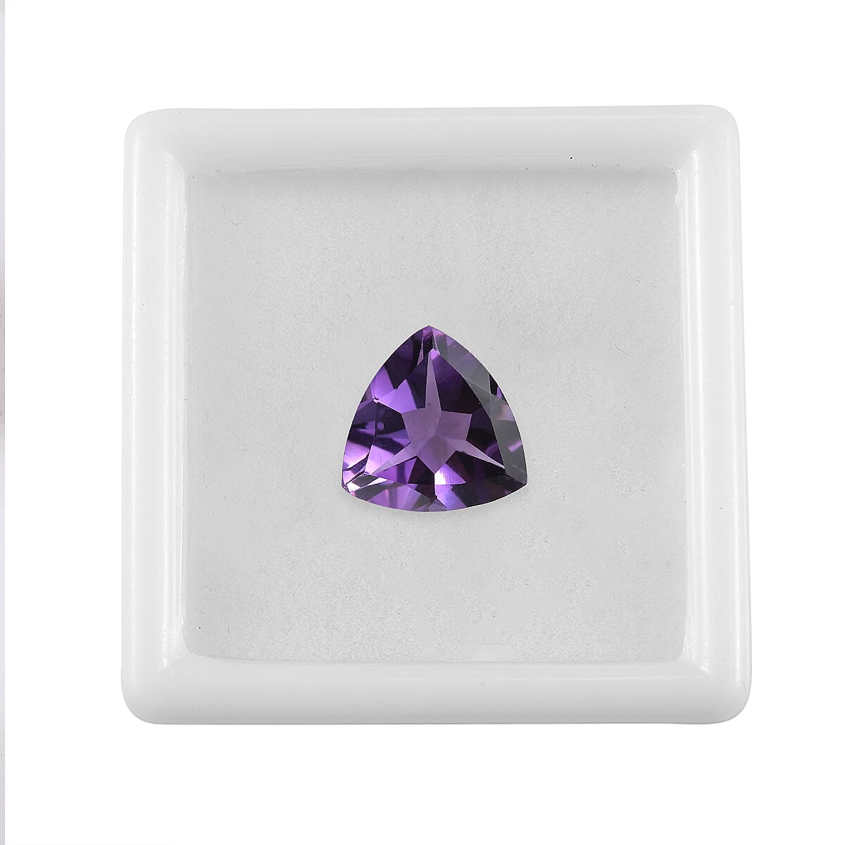 Moroccan Amethyst (Trl 12 mm) 4.10 ctw Loose Gemstone