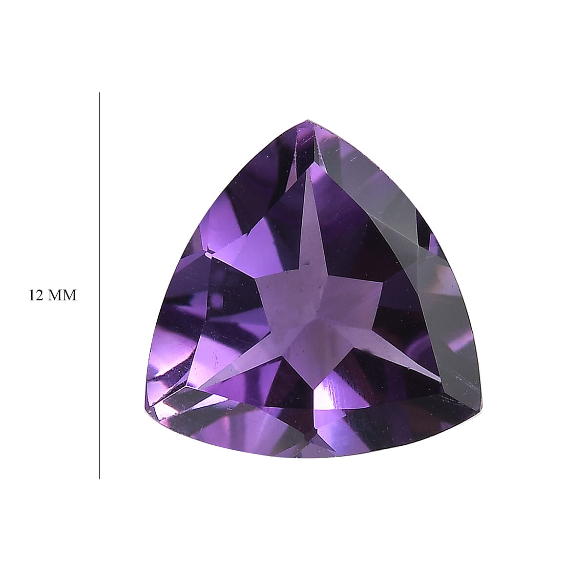 Moroccan Amethyst (Trl 12 mm) 4.10 ctw Loose Gemstone