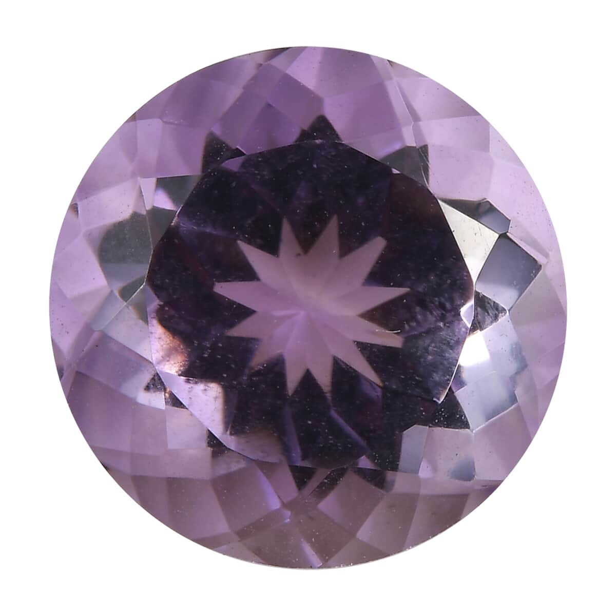 AA Rose De France Amethyst (Rnd 13 mm) 7.20 ctw Loose Gemstone image number 0