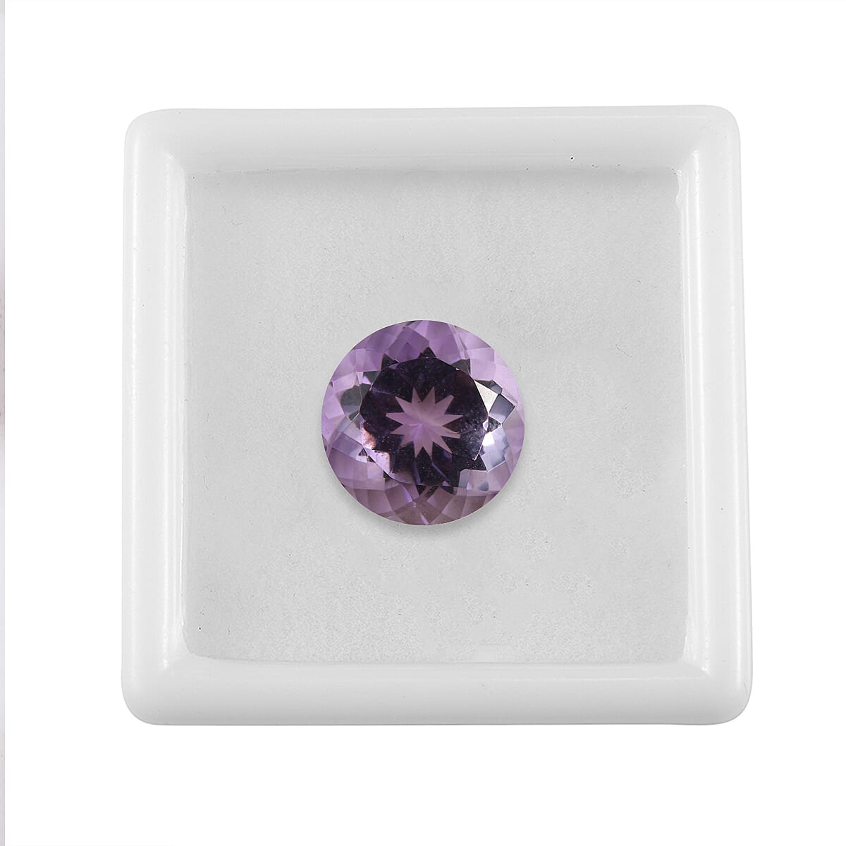 AA Rose De France Amethyst (Rnd 13 mm) 7.20 ctw Loose Gemstone