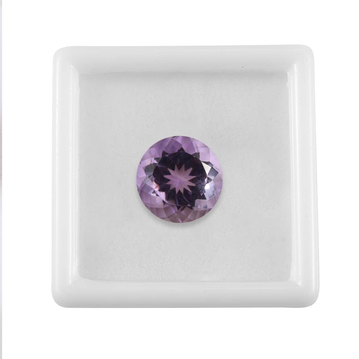 AA Rose De France Amethyst (Rnd 13 mm) 7.20 ctw Loose Gemstone image number 3