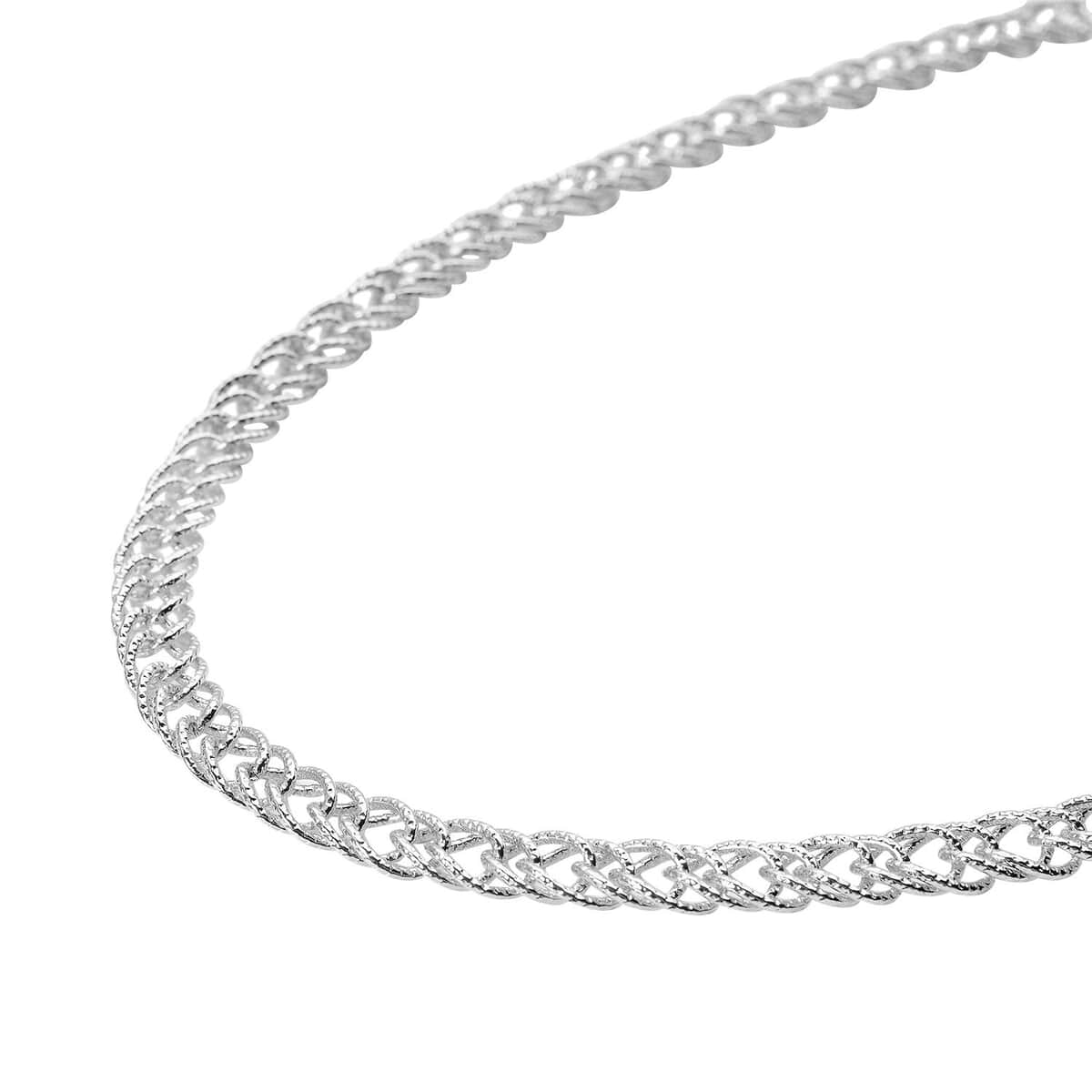 Stainless Steel Double Curb Link Chain Necklace (Adjustable) image number 2