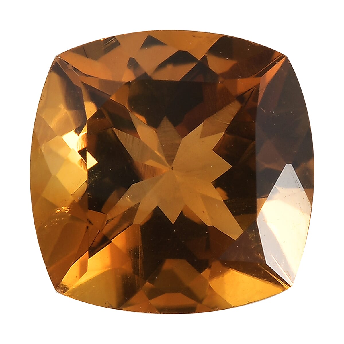 Santa Ana Madeira Citrine (Cush 10x10 mm) 3.78 ctw Loose Gemstone