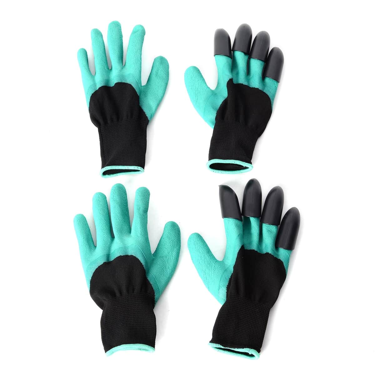 Set of 2 -70% Latex and 30% Polyester Puncture Resistant Claws Garden Gloves (One Size Fits Most) image number 0