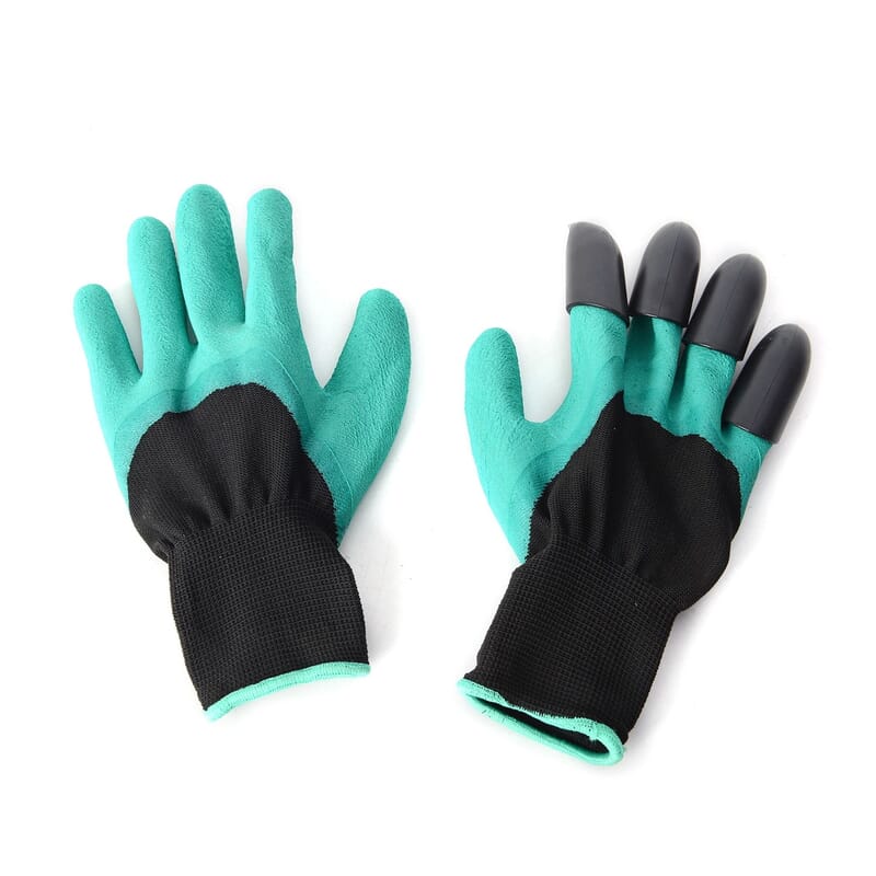 Set of 2 -70% Latex and 30% Polyester Puncture Resistant Claws Garden Gloves (One Size Fits Most)